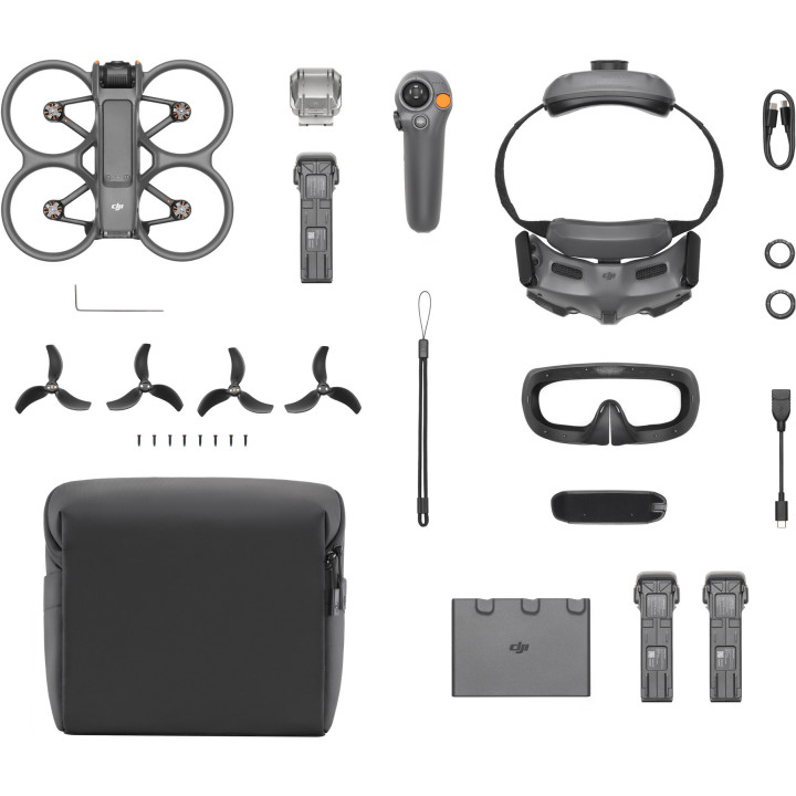 DJI Avata 2 Fly More Combo (3 battery), час польоту до 21 хв (CP.FP.00000151.01 / 6941565980120)