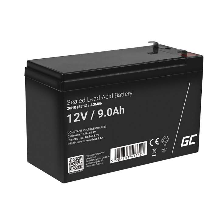 Акумулятор для ДБЖ Green Cell 9Ah 12V (AGM06)
