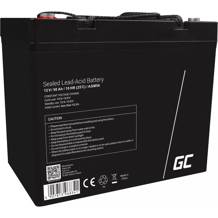 Акумулятор Green Cell AGM VRLA 50Ah 12V (AGM56)