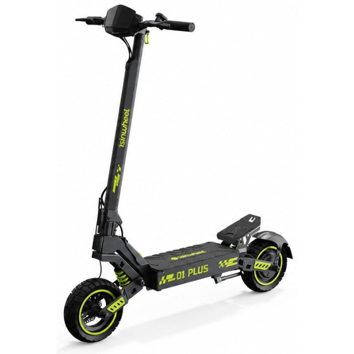 Електричний самокат Isinwheel D1 Plus 65 км 1200 Вт Підвіска 10 дюймів Чорний (ISINWHEEL-D1-PLUS-BLK)
