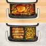 Мультипіч Tefal EY9228E0 Flex Dual Easy Fry 9 л, дві зони приготування, Flex Cook, Black