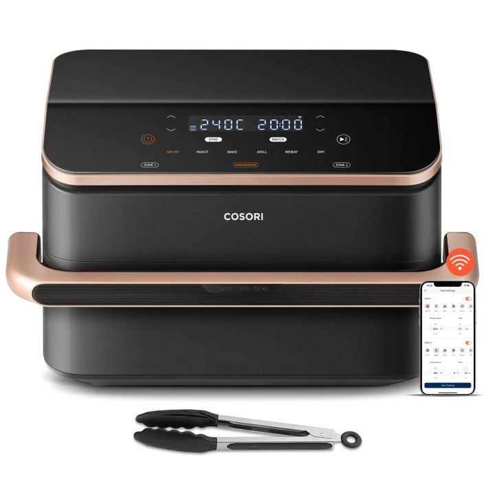 Мультипіч COSORI CAF-TF101S-AEUR Dual Blaze TwinFry Wi-Fi 10L