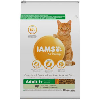 Корм для котів IAMS For Vitality Adult Баранина 10 кг