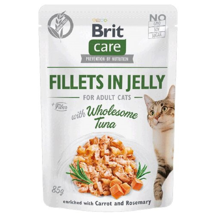 Корм для котів Brit CARE тунцем в желе 85 г