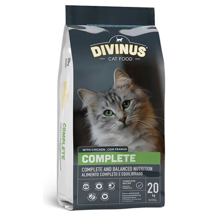 Корм для котів DIVINUS Cat Complete Курка 20 кг