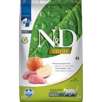 Корм для котів Farmina N&D Prime Dzik з яблуко Adult 5 кг