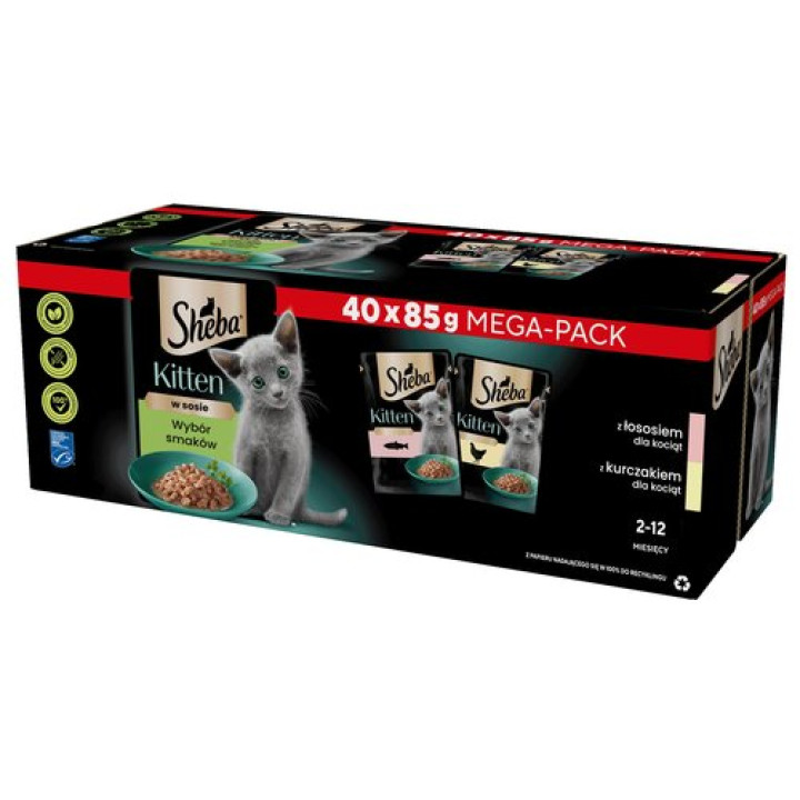 Корм для котів Sheba Junior Вибір смаків (40 x 85 г)