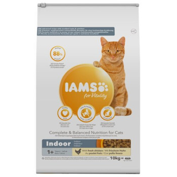 Корм для котів IAMS For Vitality Indoor Курка 10 кг