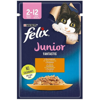 Корм для котів Felix Fantastic Junior Курка в желе 85 г