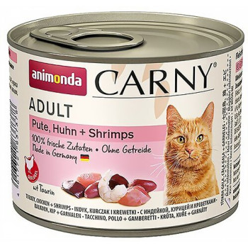Корм для котів Animonda Carny Індичка з куркою і креветки 200 г