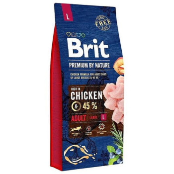 Корм для собак Brit преміум By Nature курка 15 кг