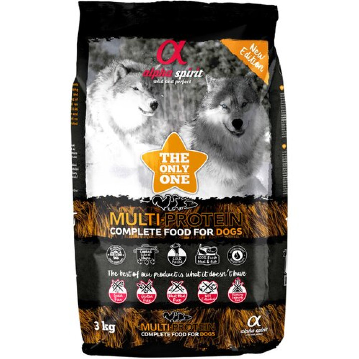 Корм для собак ALPHA SPIRIT Multiprotein 3 кг