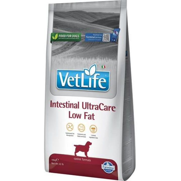 Корм для собак Farmina Vet Life Intestinal Ultra Care Low Fat 10Kg