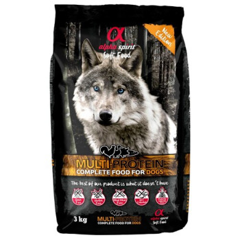 Корм для собак ALPHA SPIRIT Multiprotein курка з качка, свинина та риба 3 кг
