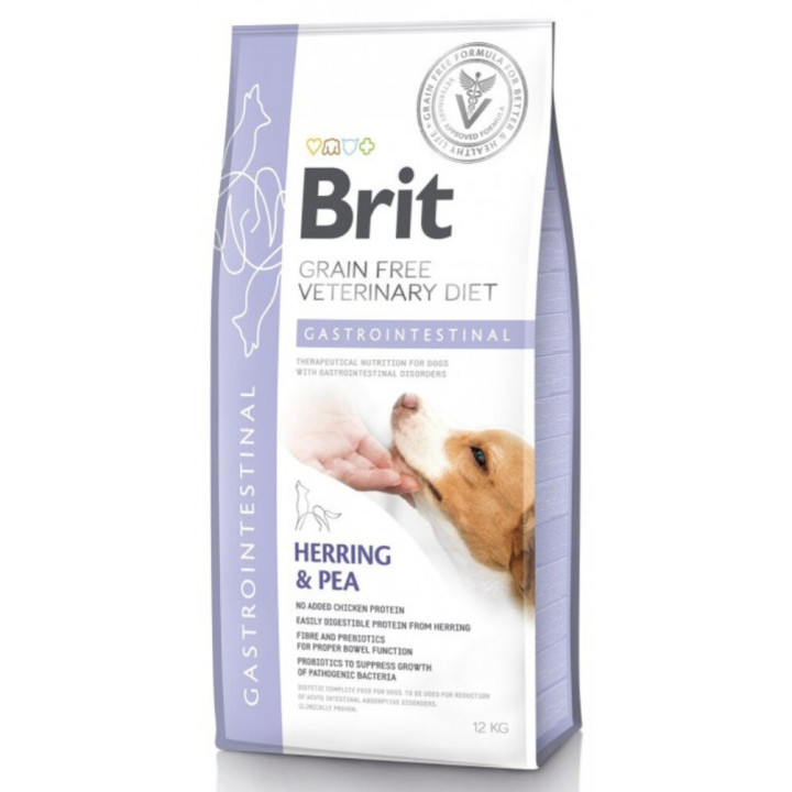 Корм для собак Brit Grain Free Veterinary Diets Gastrointestinal з оселедцем та горошком 12 кг