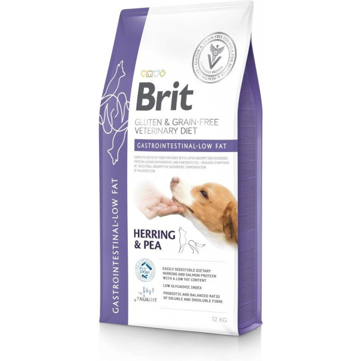 Корм для собаКорм для собак Brit Veterinary Dog Grain Free Gastrointestinal Low Fat 12Kgк Brit Veterinary Dog Grain Free Gastrointestinal Low Fat 12Kg