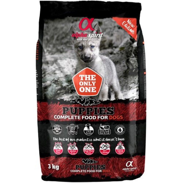 Корм для собак ALPHA SPIRIT Puppies птиця з риба 3 кг