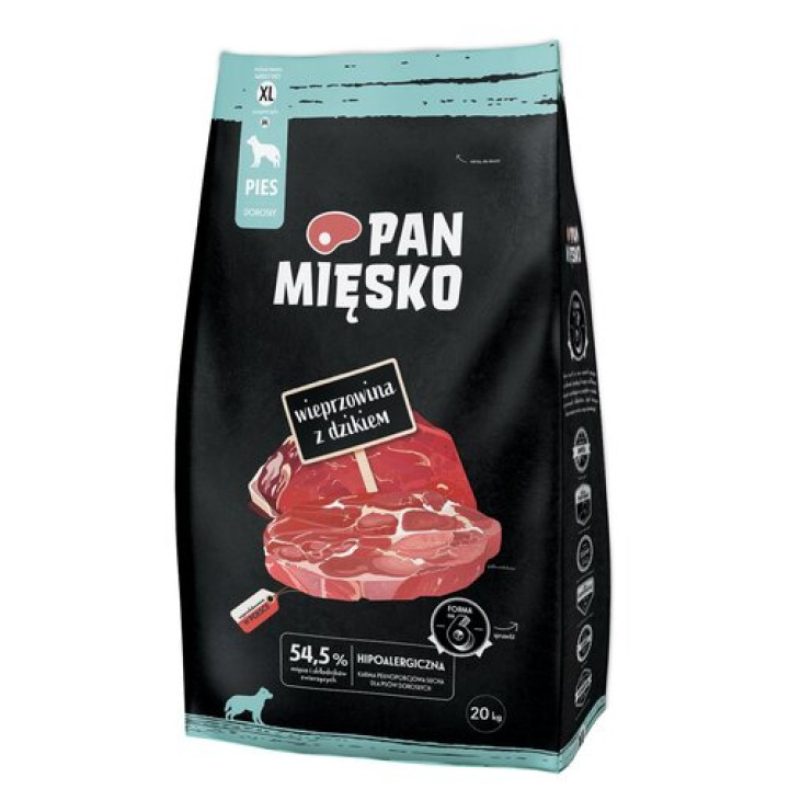 Корм для собак PAN MIĘSKO свинина з кабан XL 20 кг
