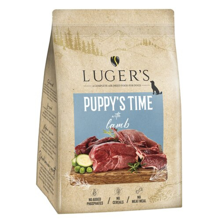 Корм для собак сухий Luger's Puppy's Time ягнятина з тріска 3 кг