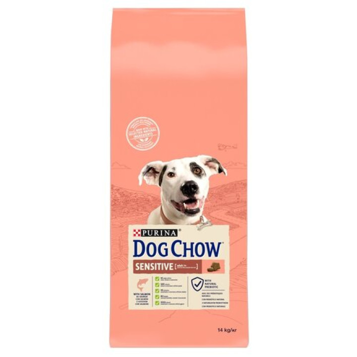 Корм для собак Dog Chow Sensitive з лососем 14 кг