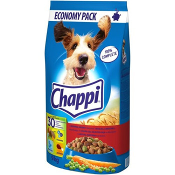 Корм для собак Chappi яловичина та птиця 9 кг