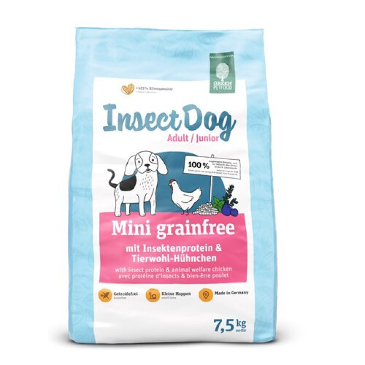 Корм для собак GREEN PETFOOD InsectDog Mini grainfree курка 7.5 кг
