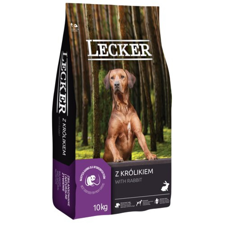 Корм для собак Lecker Кролик 10 кг