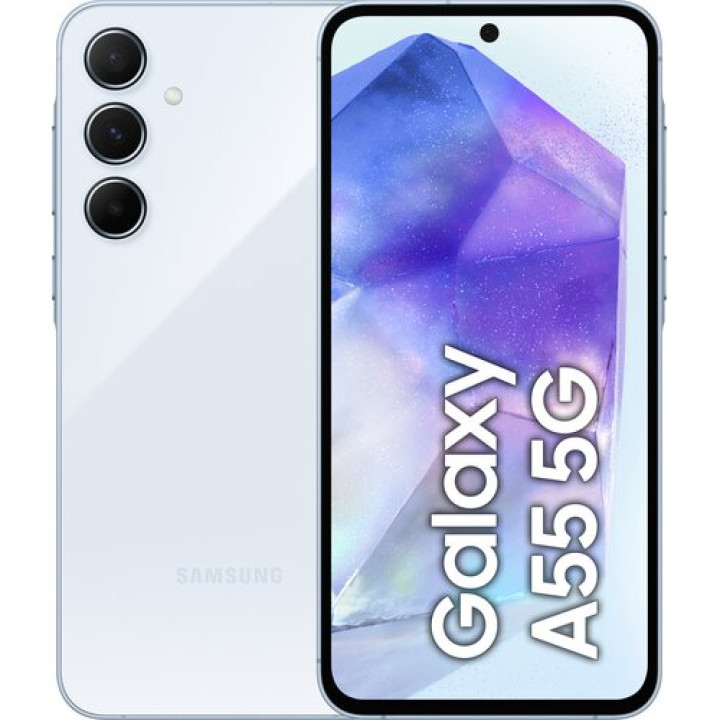 Смартфон Samsung Galaxy A55 5G 8/128GB 6.6" 120Hz Awesome Iceblue (SM-A556BLBAEUE)