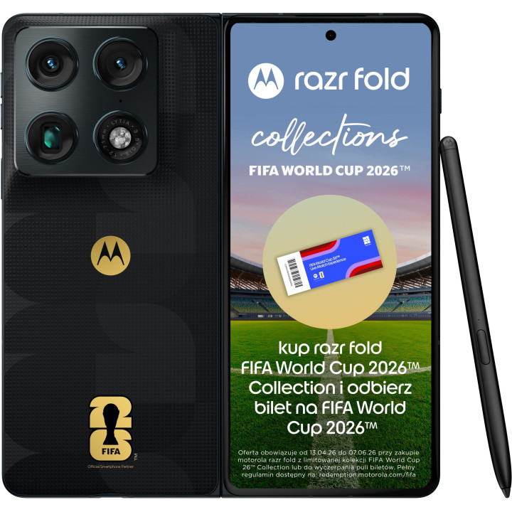 Смартфон Motorola Razr Fold 5G 16/512GB 8.1" 120Hz Midnight Navy FIFA World Cup 26™ Collection (PBAX0037PL)