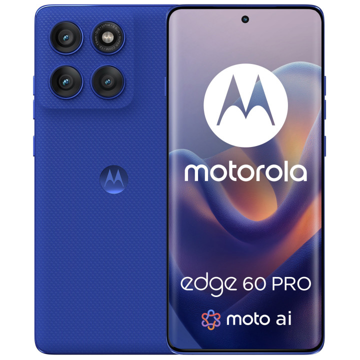 Смартфон Motorola Edge 60 Pro 5G 12/512GB 6.67" 120Hz Dazzling Blue (PB7X0069)