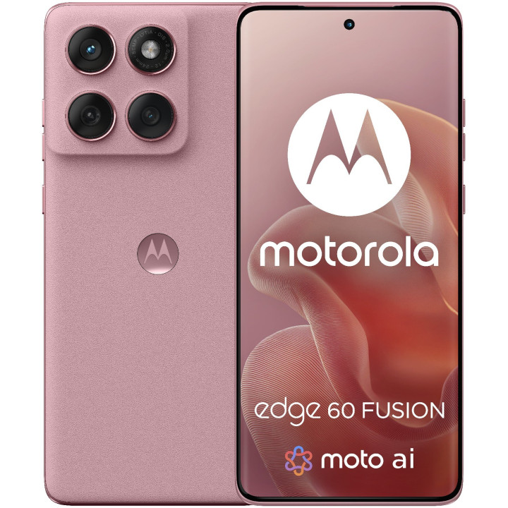 Смартфон Motorola Edge 60 Fusion 5G 8/256GB 6.67" 120Hz Zephyr Pink (PB7E0041SE)