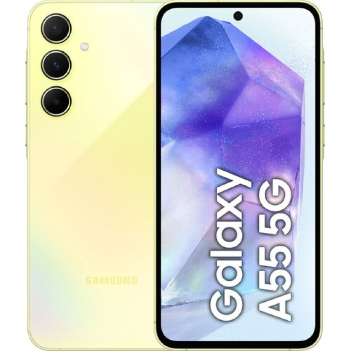 Смартфон Samsung Galaxy A55 5G 8/256GB 6.6" 120Hz Awesome Lemon (SM-A556BZYCEUE)