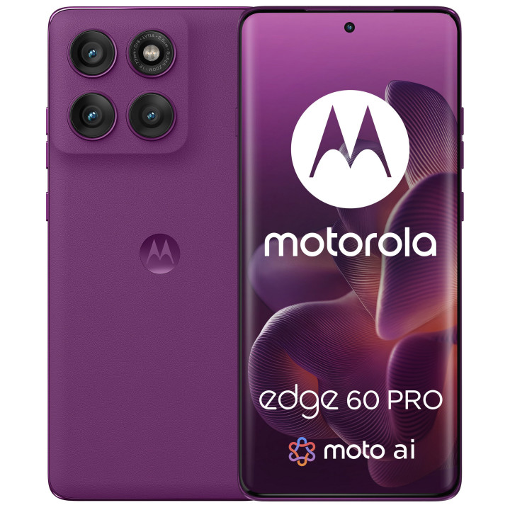 Смартфон Motorola Edge 60 Pro 5G 12/512GB 6.67" 120Hz Sparkling Grape (PB7X0011)