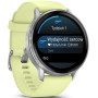 Смарт годинник Garmin Venu 4 45 mm Silver with Citron Silicone Band (010-03014-02/42)