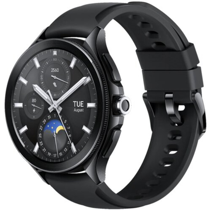 Смарт годинник Xiaomi Watch 2 Pro Bluetooth Black Case with Black Fluororubber Strap (BHR7211GL)