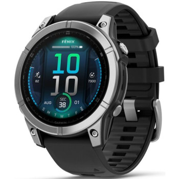 Спортивний годинник Garmin Fenix E 47mm Silver-Black (010-03025-00)