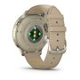 Смарт годинник Garmin Venu 4 41 mm Lunar Gold with Light Sand Leather Band (010-03013-03)