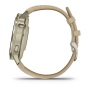 Смарт годинник Garmin Venu 4 41 mm Lunar Gold with Light Sand Leather Band (010-03013-03)