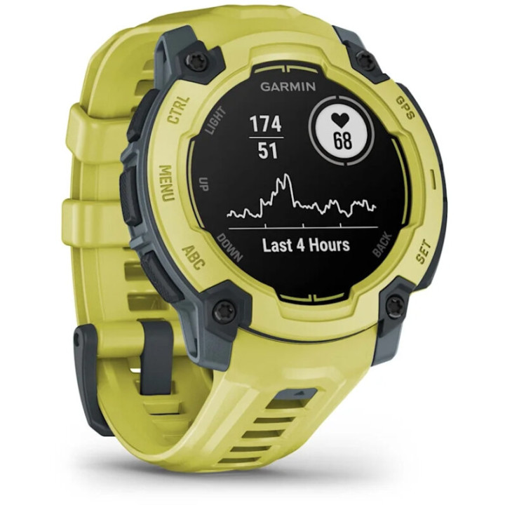 Смарт годинник Garmin Instinct E 45mm Electric Lime with Electric Lime Band (010-02933-01)