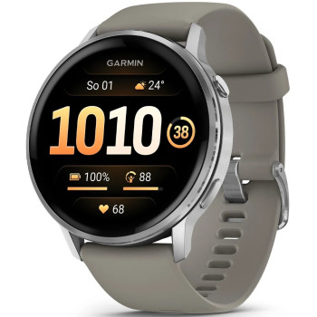 Смарт годинник Garmin Venu 4 45 mm Silver with Silver Gray Silicone Band (010-03014-01/41)
