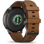 Смарт годинник Garmin Venu 4 45 mm Slate with Brown Leather Band (010-03014-03)
