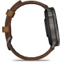 Смарт годинник Garmin Venu 4 45 mm Slate with Brown Leather Band (010-03014-03)