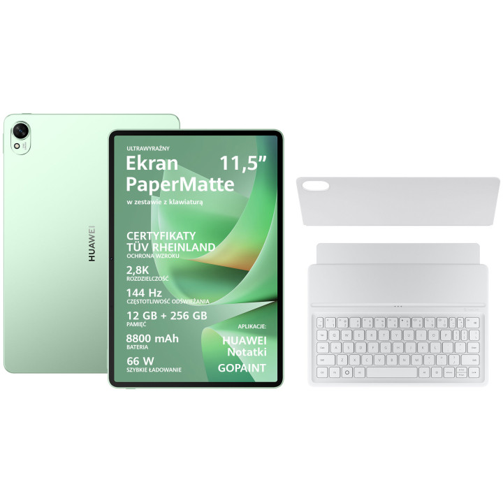 Планшет HUAWEI Matepad 11.5 S 2026 12/256 GB Wi-Fi Green + клавіатура (Salinger-W29FK-GR+KB)