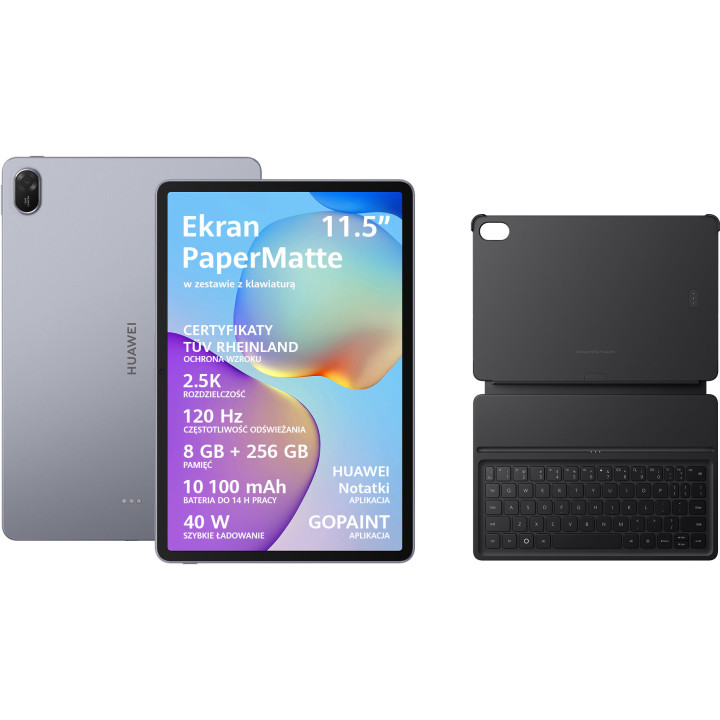 Планшет Huawei MatePad 11.5" 2025 PaperMatte Edition 8/256GB Wi-Fi Grey + Keyboard (Taoxingzhi-W09FK_GY+KB)