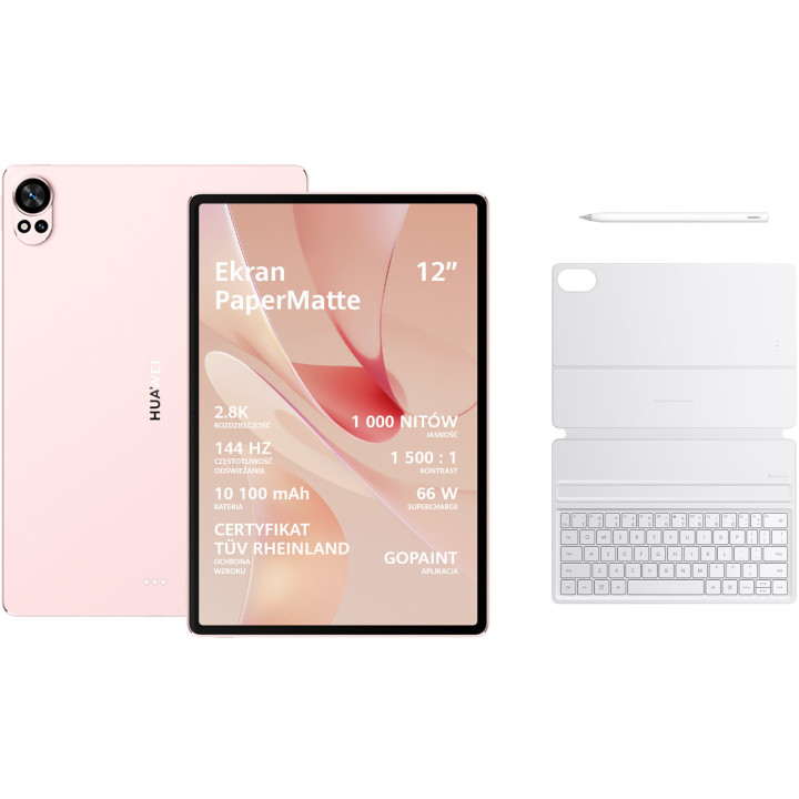 Планшет Huawei MatePad 12X PaperMatte 12/256 GB Wi-Fi Pink + Smart Magnetic Keyboard M-Pencil (BANKSY-W09EK-PK)