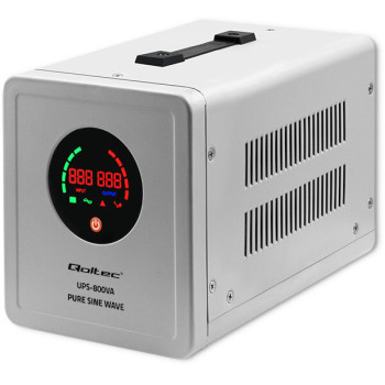 Джерело безперебійного живлення UPS Qoltec 50720 800VA 560W Чиста синусоїда