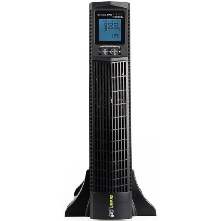 Джерело безперебійного живлення UPS Green Cell UPS14 RTII 2000VA 1800W з дисплеєм LCD Чиста синусоїда