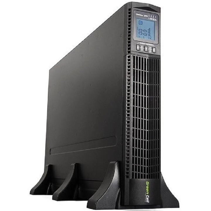 Джерело безперебійного живлення UPS Green Cell UPS15 RTII 3000VA 2700W з дисплеєм LCD Чиста синусоїда