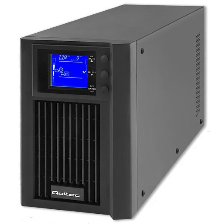 Джерело безперебійного живлення UPS Qoltec 53981 2000VA 1600W Чиста синусоїда
