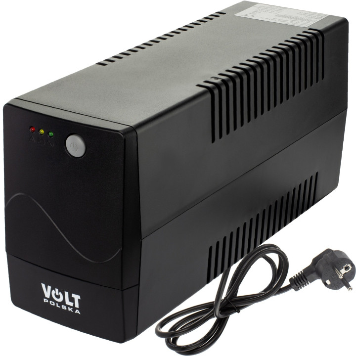 Джерело безперебійного живлення UPS Volt Polska Pico 1000VA 600W 9Ah (5UP010009P) Апроксимована синусоїда